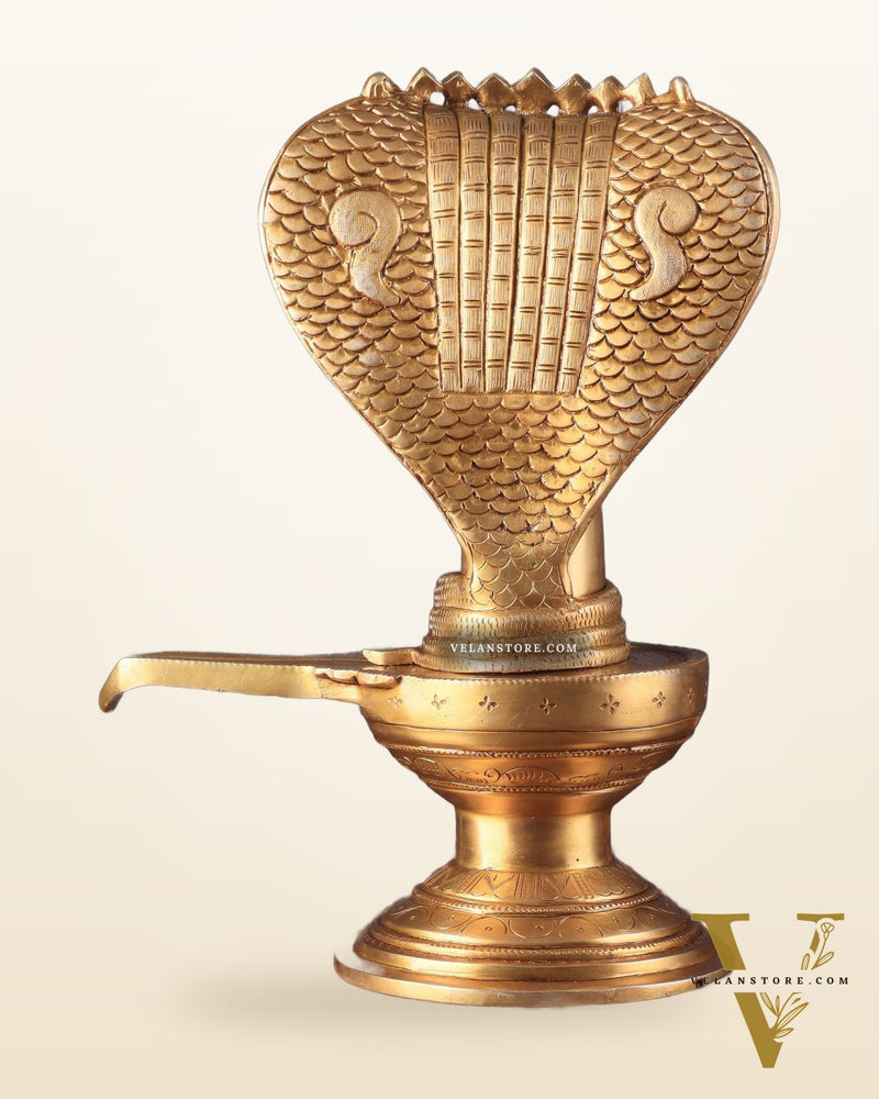 Pure Brass Shiva Lingam – 13.5"