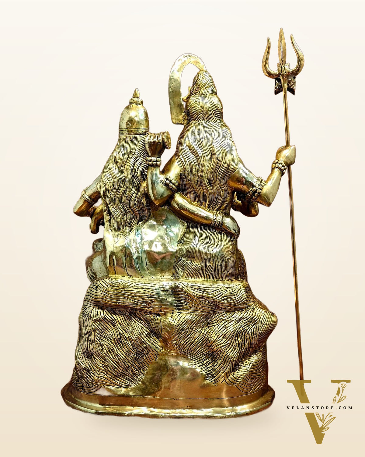 Pure Brass Shiva Parivar Statue - 28" large size