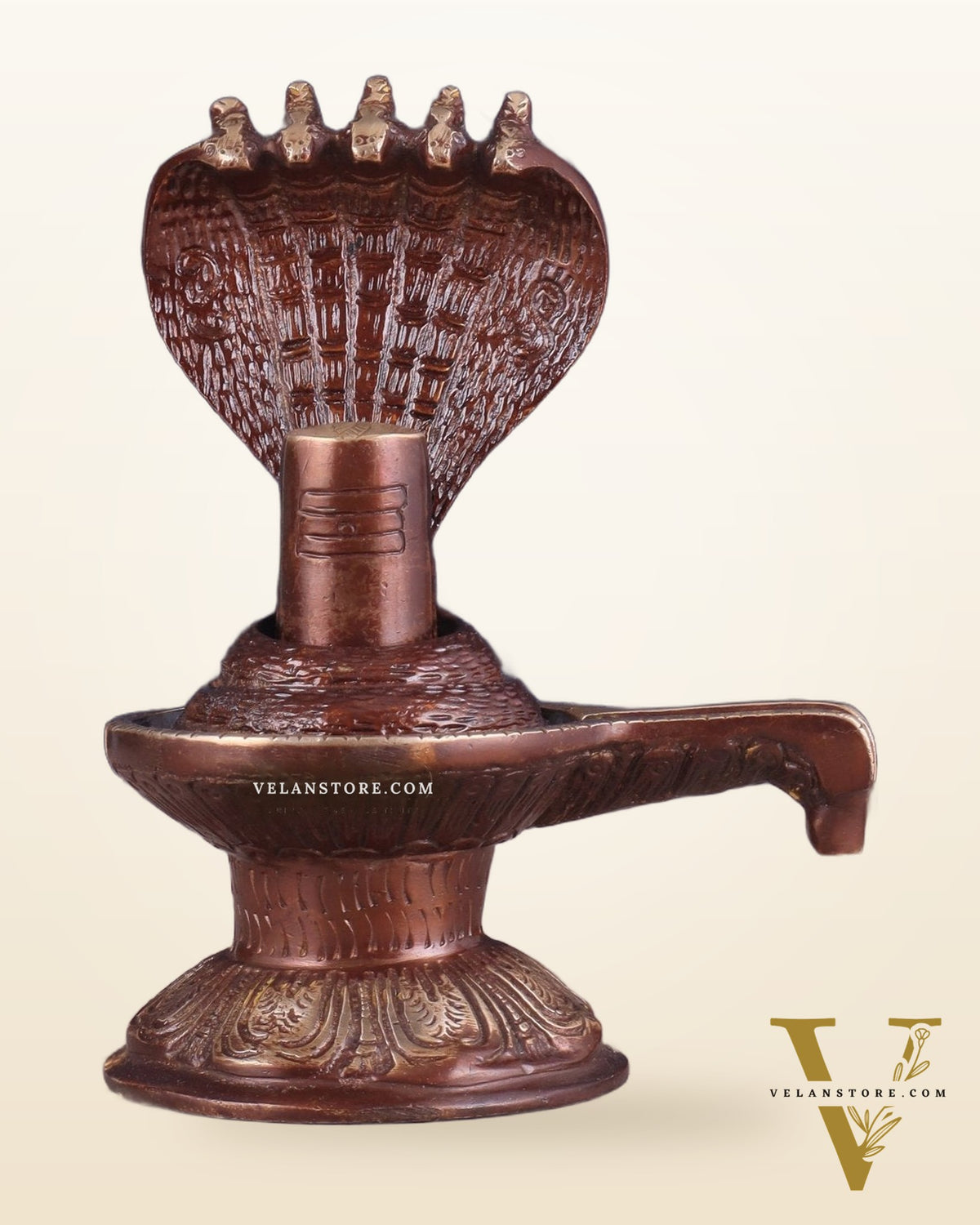 Pure Brass Shivling with Copper Tone | Compact and Auspicious