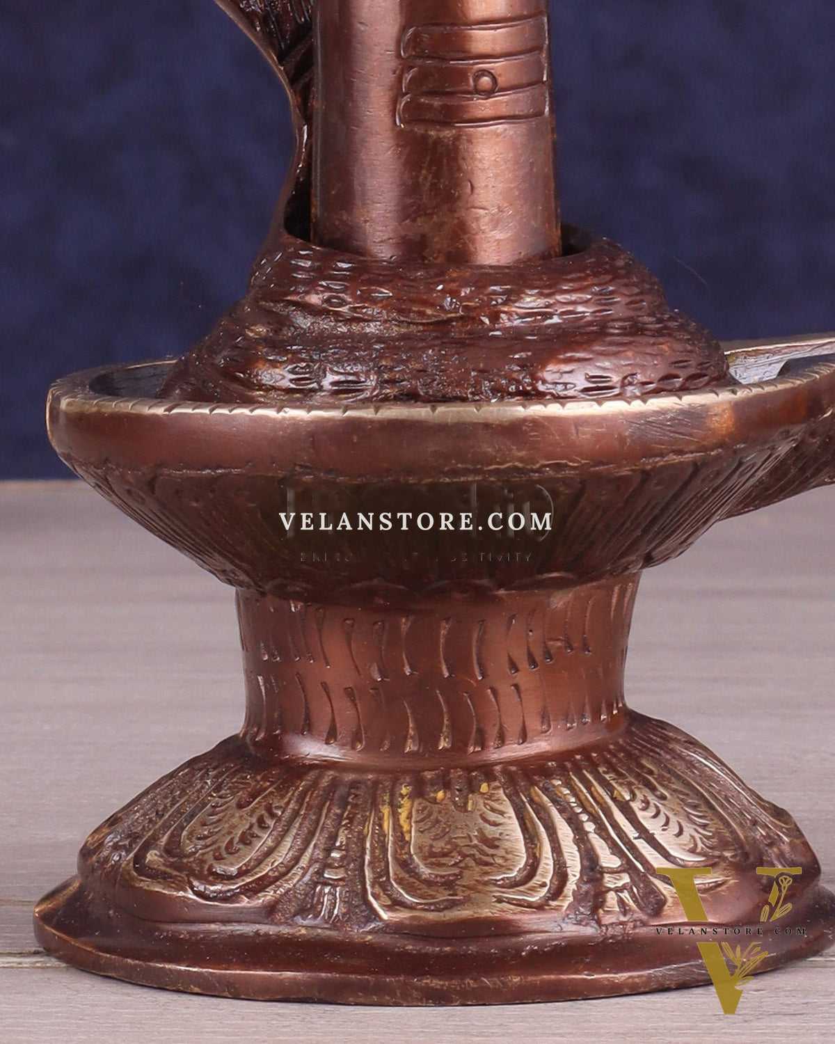 Pure Brass Shivling with Copper Tone | Compact and Auspicious