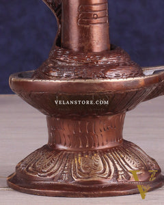 Pure Brass Shivling with Copper Tone | Compact and Auspicious