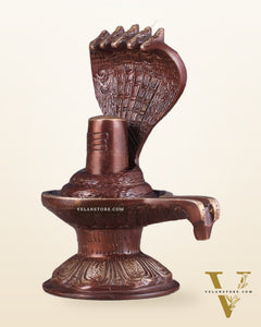 Pure Brass Shivling with Copper Tone | Compact and Auspicious