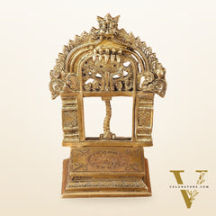 Pure Brass Singhasan Peeta for God Idols | 9 Inch Height