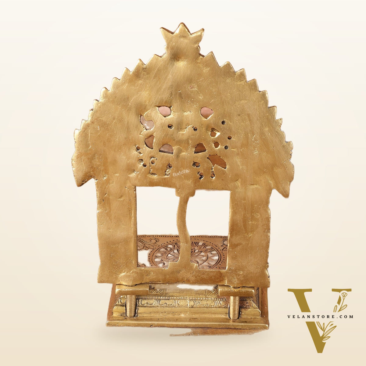 Pure Brass Singhasan Peeta for God Idols | 9 Inch Height