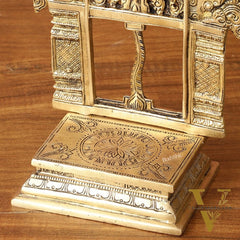 Pure Brass Singhasan Peeta for God Idols | 9 Inch Height