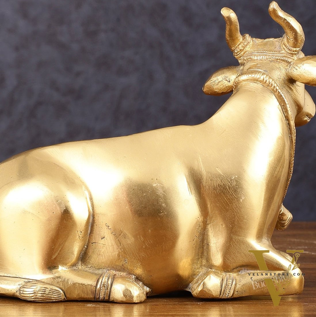 Pure Brass Sitting nandi Idol | 5.5"