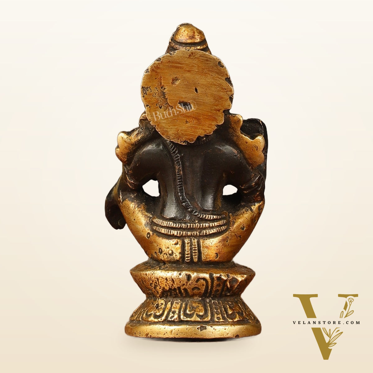Pure brass small Ayyappa swamy idol black 4 inch