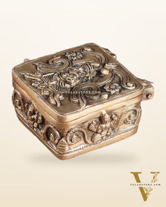 Pure Brass Small Ganesha Multipurpose Unique Storage Box