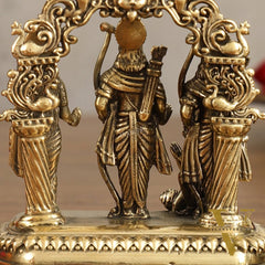 Pure Brass Small Ram Darbar Miniature Idol - 3 in Height