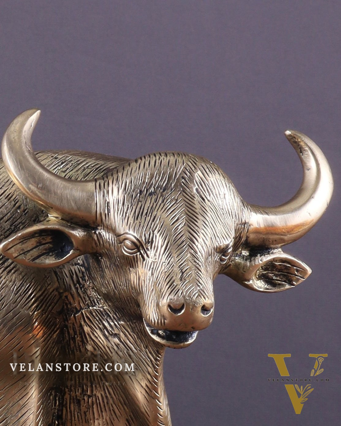 Pure Brass Standing Bull Statue – Vastu & Feng Shui Recommended