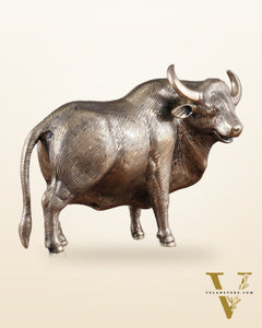 Pure Brass Standing Bull Statue – Vastu & Feng Shui Recommended