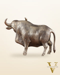 Pure Brass Standing Bull Statue – Vastu & Feng Shui Recommended