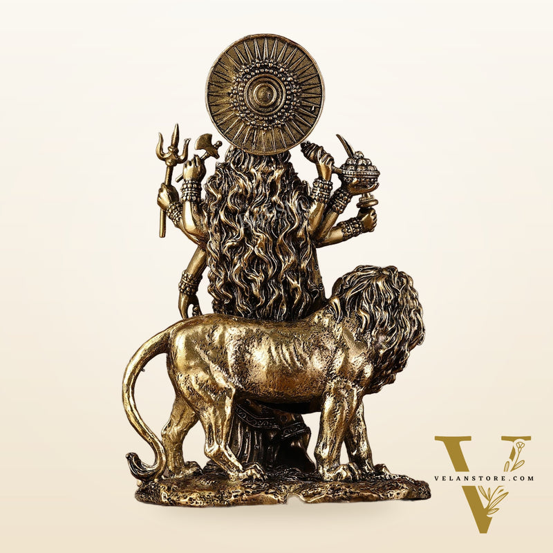 Pure Brass Standing Durga Ma Idol - 5 inch and 6 inch