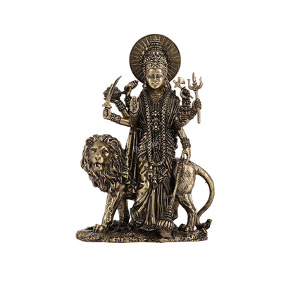 Pure Brass Standing Durga Ma Idol - 5 inch and 6 inch