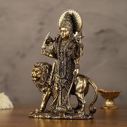 Pure Brass Standing Durga Ma Idol - 5 inch and 6 inch