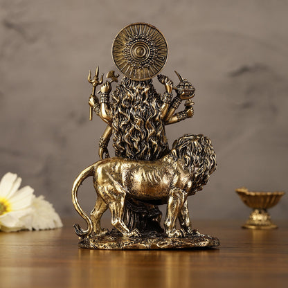 Pure Brass Standing Durga Ma Idol - 5 inch and 6 inch