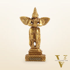 Pure brass Standing garuda idol 4"