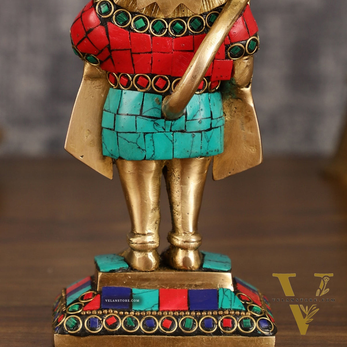 Pure Brass Standing Hanuman Blessing Idol | 6.5 Inch