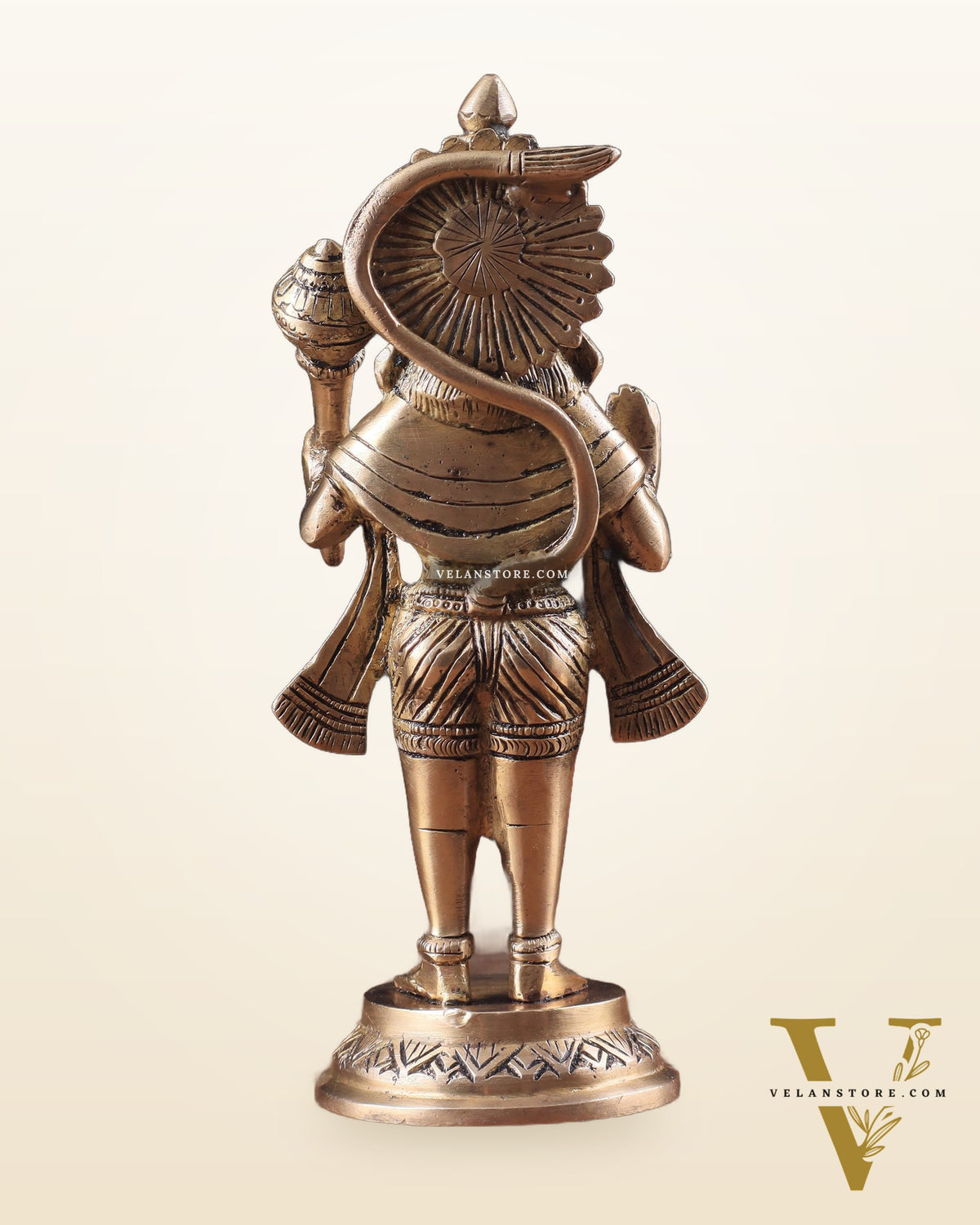Pure Brass Standing Hanuman Ji Idol 8"