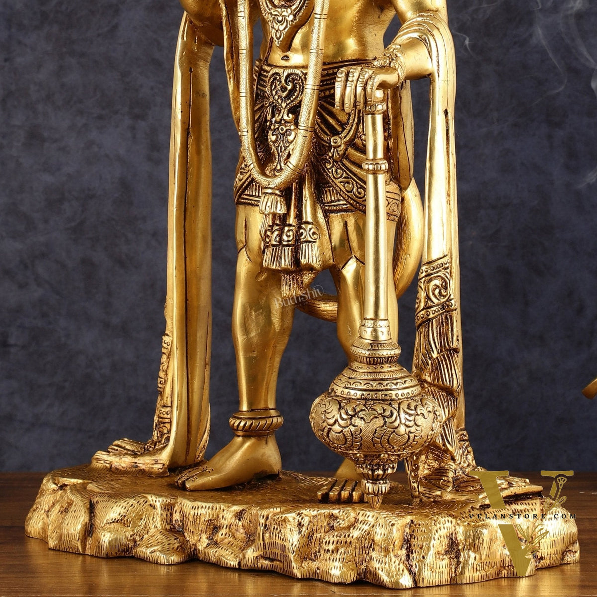 Pure Brass Standing Hanuman Statue - 18" | Symbol of Strength & Devotion