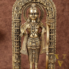 Pure Brass Superfine Ayodhya Ram Lalla Idol - 12"