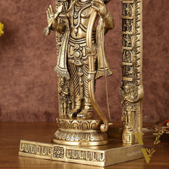 Pure Brass Superfine Ayodhya Ram Lalla Idol - 12"