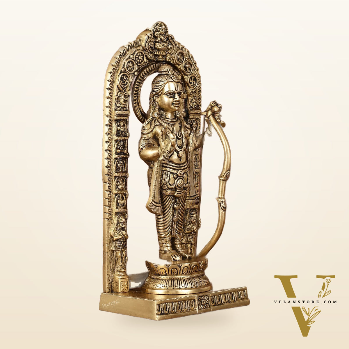 Pure Brass Superfine Ayodhya Ram Lalla Idol - 12"