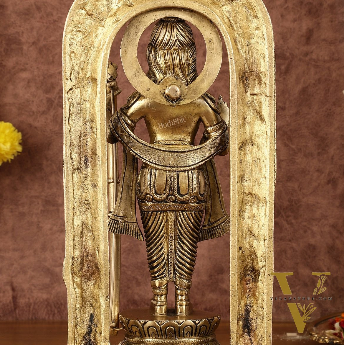 Pure Brass Superfine Ayodhya Ram Lalla Idol - 12"