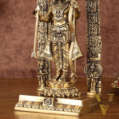 Pure Brass Superfine Ayodhya Ram Lalla Idol - 9.5"