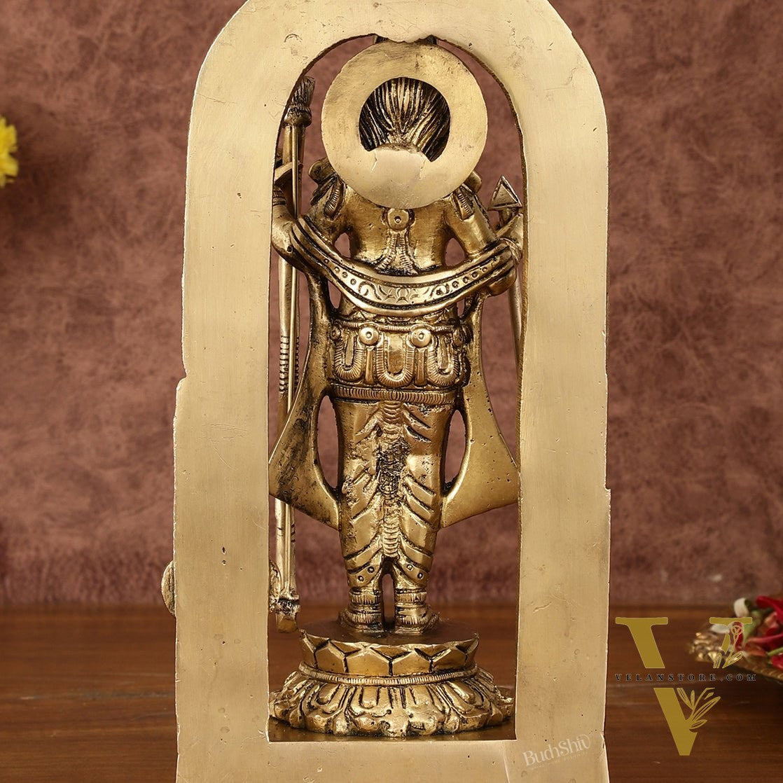 Pure Brass Superfine Ayodhya Ram Lalla Idol - 9.5"