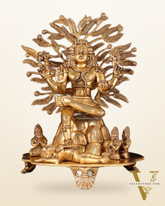 Pure Brass Superfine Dakshinamurthy Shiva 14"