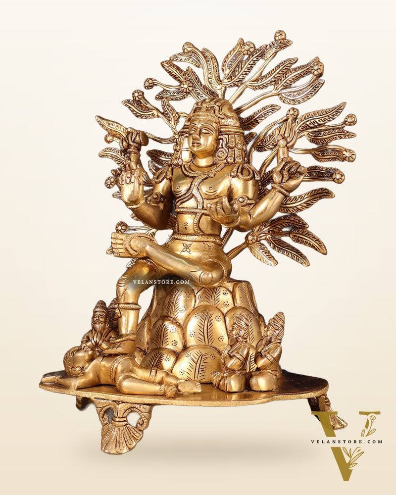 Pure Brass Superfine Dakshinamurthy Shiva 14"