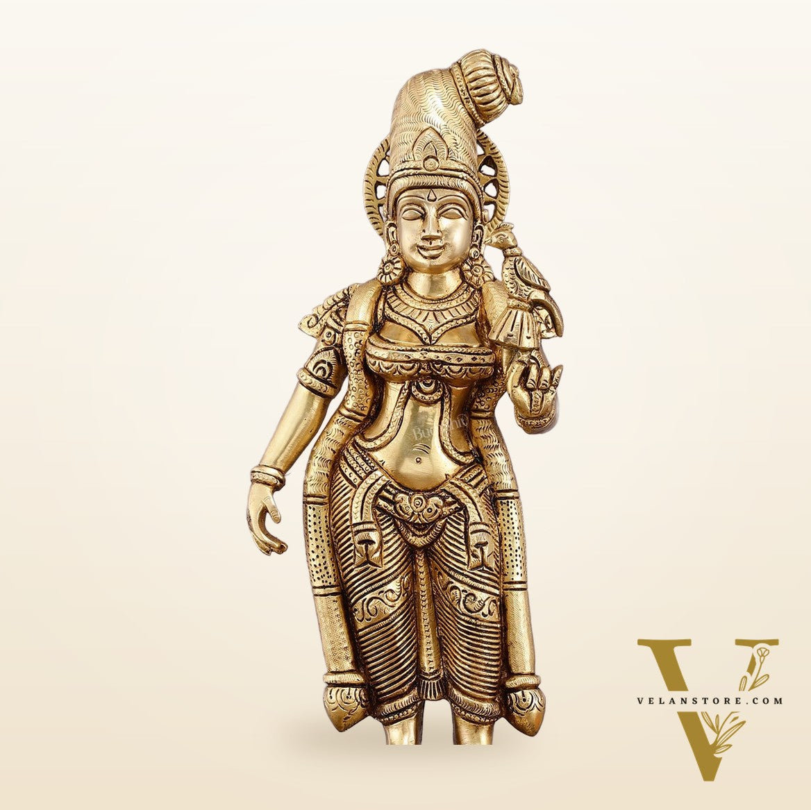 Pure Brass Superfine Devi Andal Idol - 16 Inch