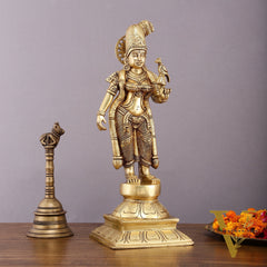 Pure Brass Superfine Devi Andal Idol - 16 Inch