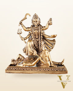 Pure Brass Superfine Goddess Kali Idol – 4"