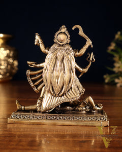 Pure Brass Superfine Goddess Kali Idol – 4"
