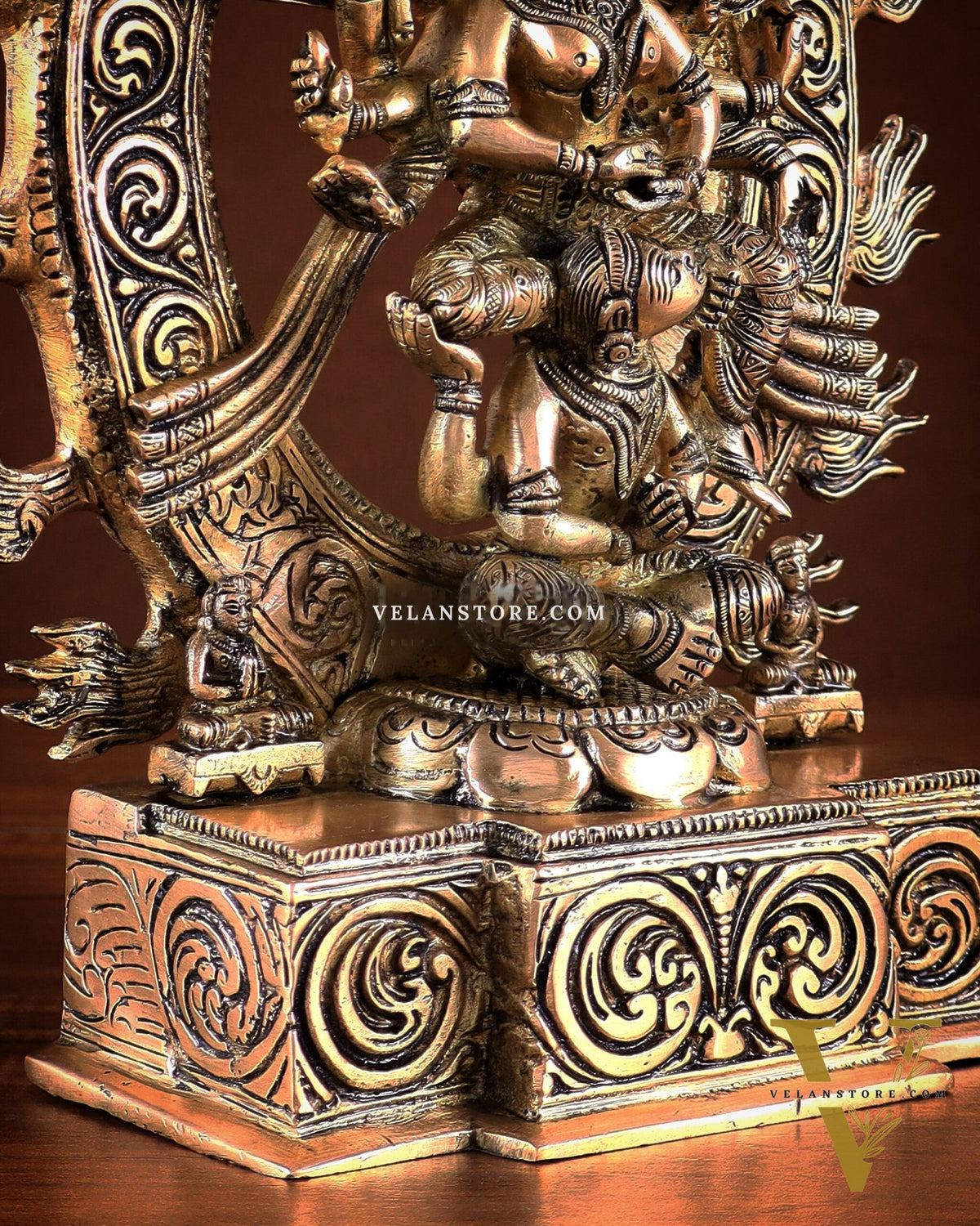 Pure Brass Superfine Goddess Kamakhya Devi Statue 12"