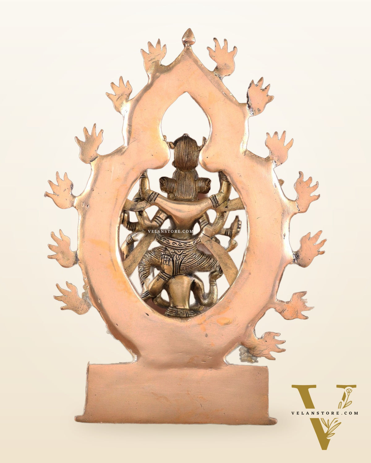 Pure Brass Superfine Goddess Kamakhya Devi Statue 12"