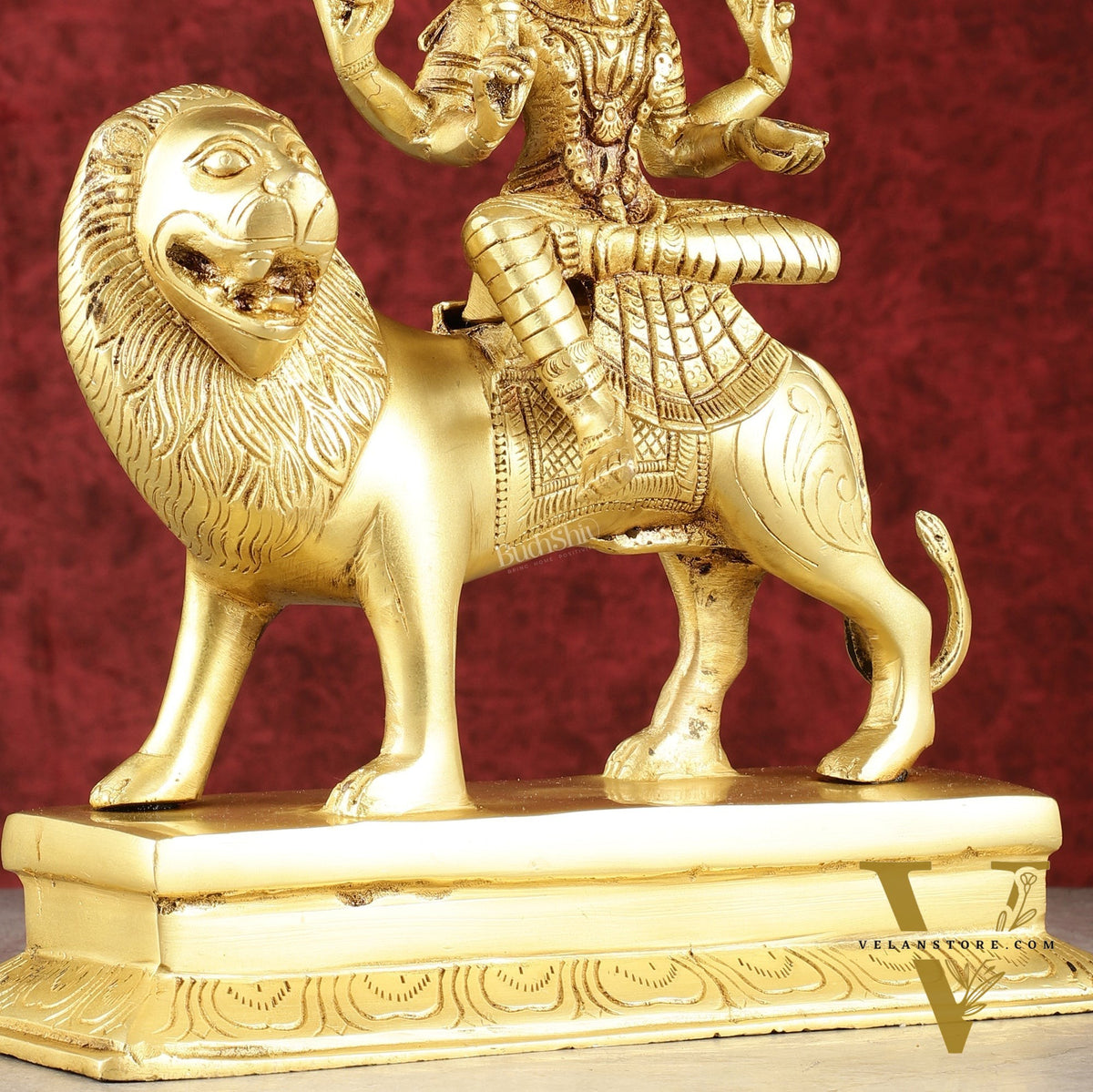 Pure Brass Superfine Goddess Pratyangira Devi Statue - 14"