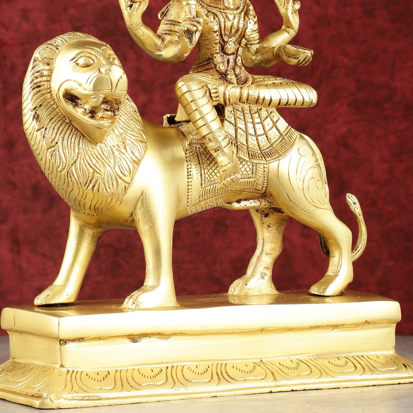 Pure Brass Superfine Goddess Pratyangira Devi Statue - 14"