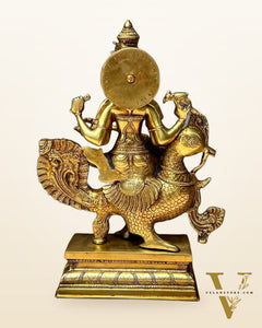 Pure Brass Superfine Goddess Saraswati Statue - 20" Height |