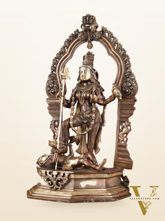 Pure Brass Superfine Handcrafted Goddess bhadra Kali Statue - 22"