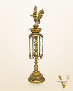 Pure Brass Superfine Kamadhenu vilakku oil lamp 30 inch