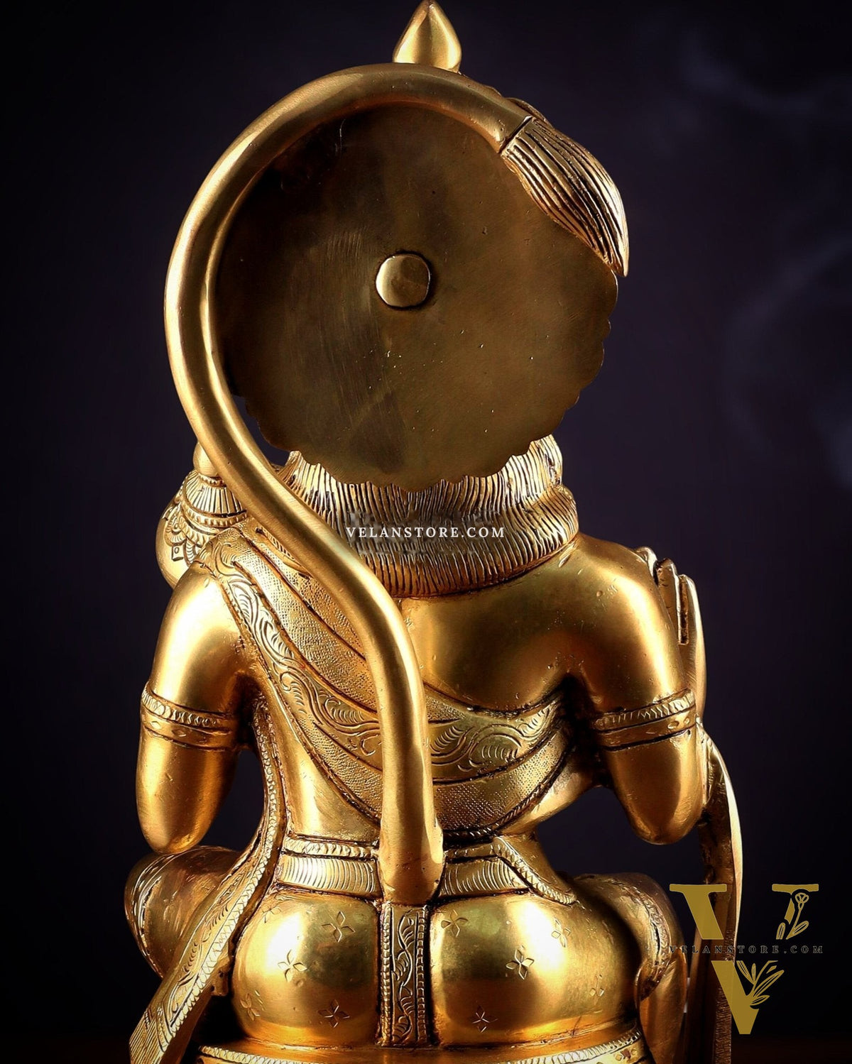 Pure Brass Superfine Large Hanuman Ji Idol | 15 Inch (38.1 cm) | Divine Strength & Protection