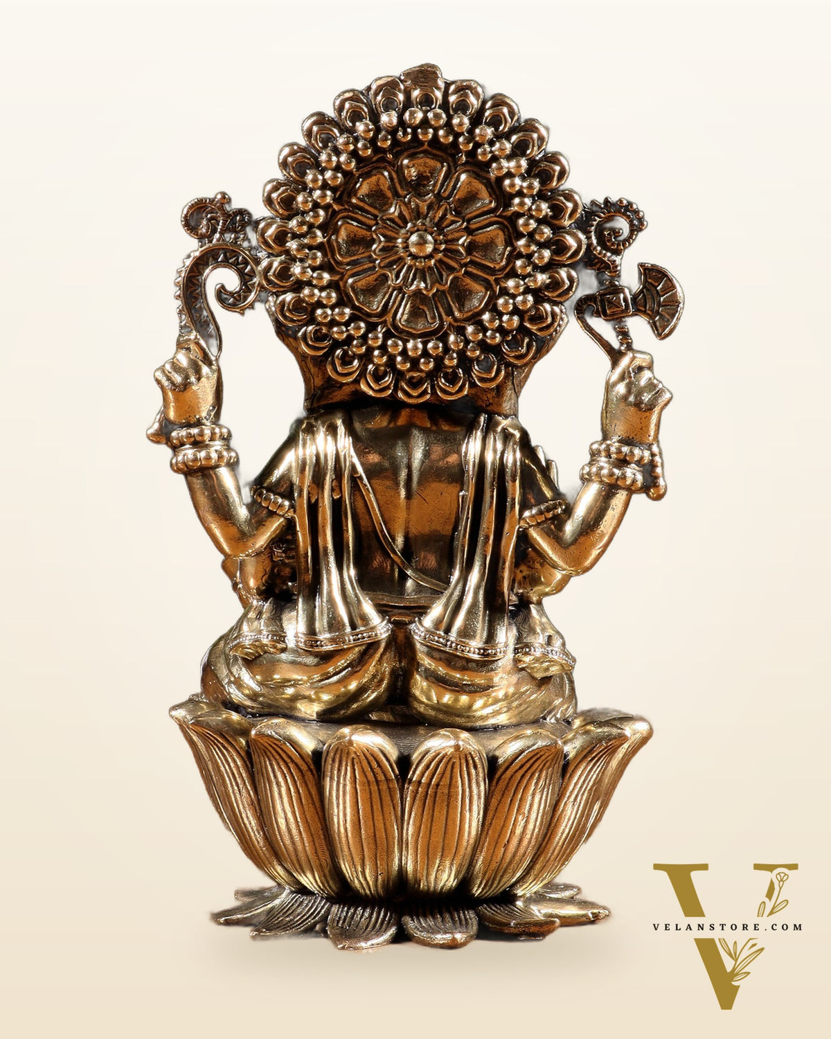 Pure Brass Superfine Lord Ganesha Idol | 6 inch