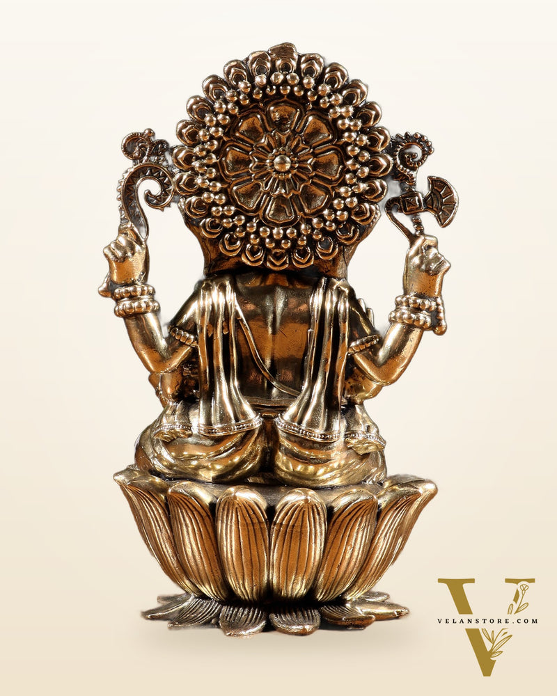Pure Brass Superfine Lord Ganesha Idol | 6 inch