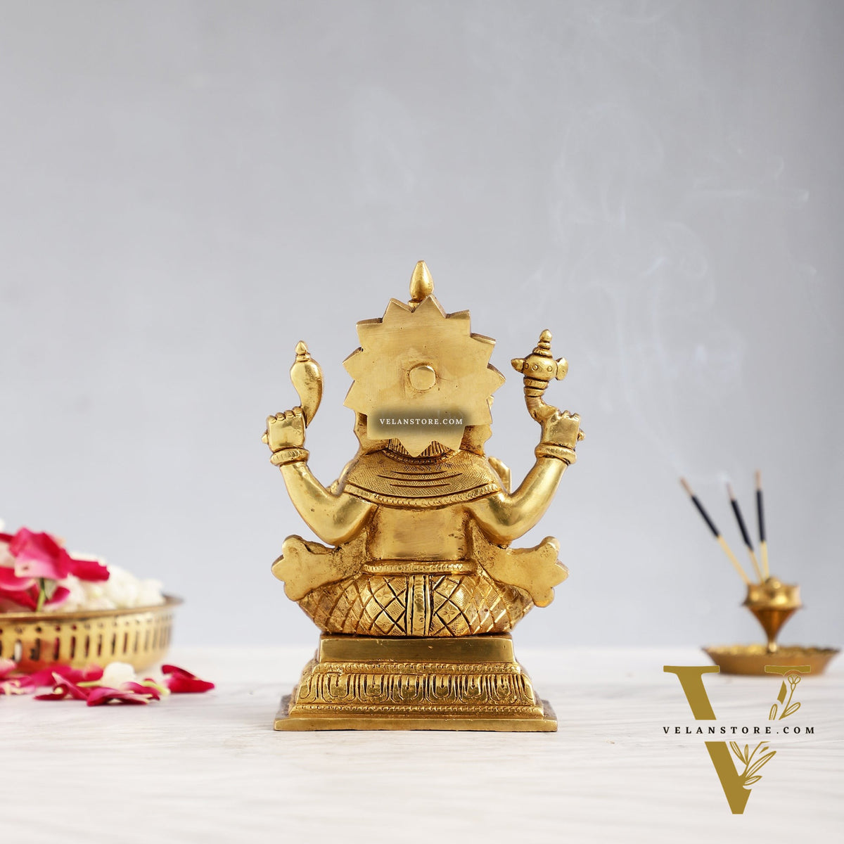 Pure Brass Superfine Lord Ganesha Statue - 6.5 inch