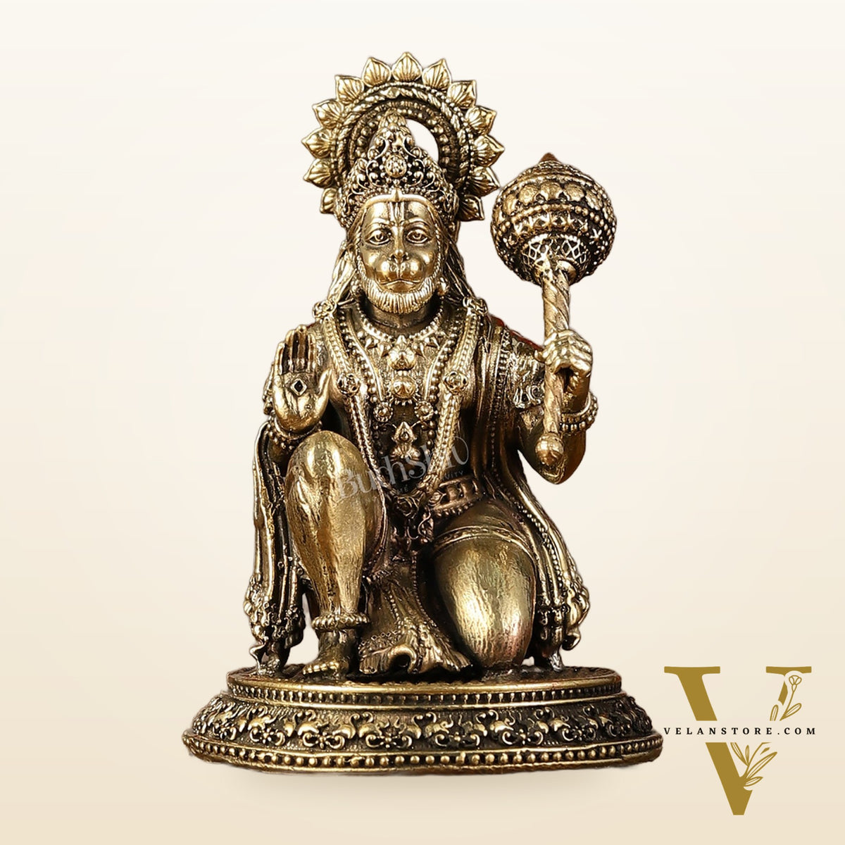 Pure Brass Superfine Lord Hanuman Idol - 3.5 inch