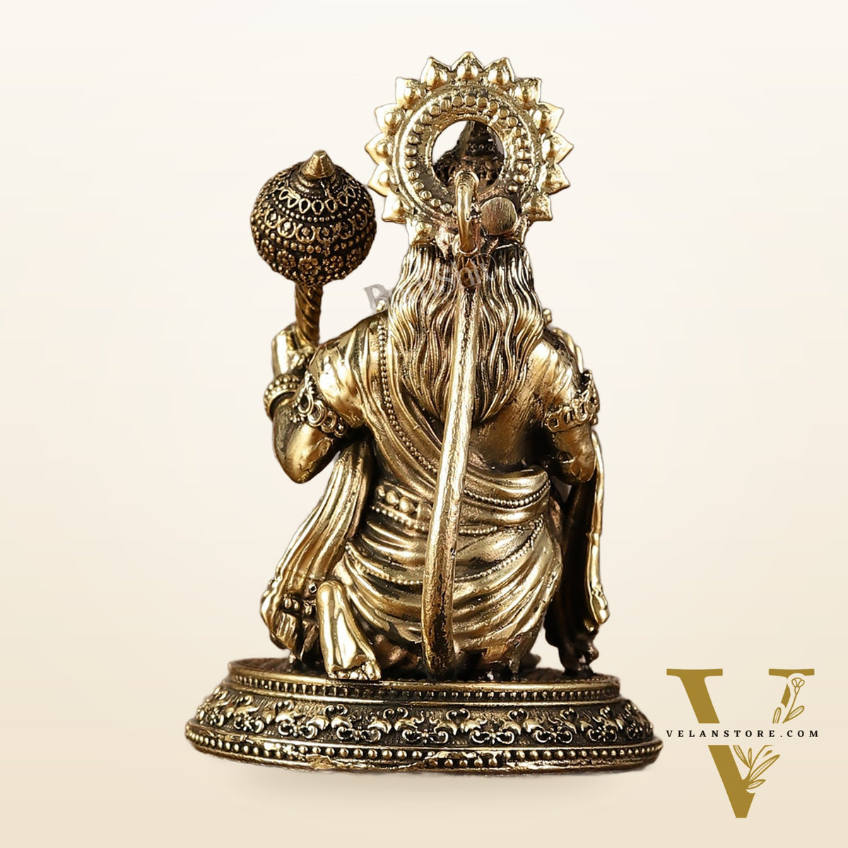 Pure Brass Superfine Lord Hanuman Idol - 3.5 inch