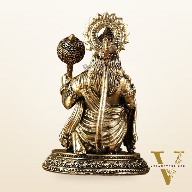 Pure Brass Superfine Lord Hanuman Idol - 3.5 inch